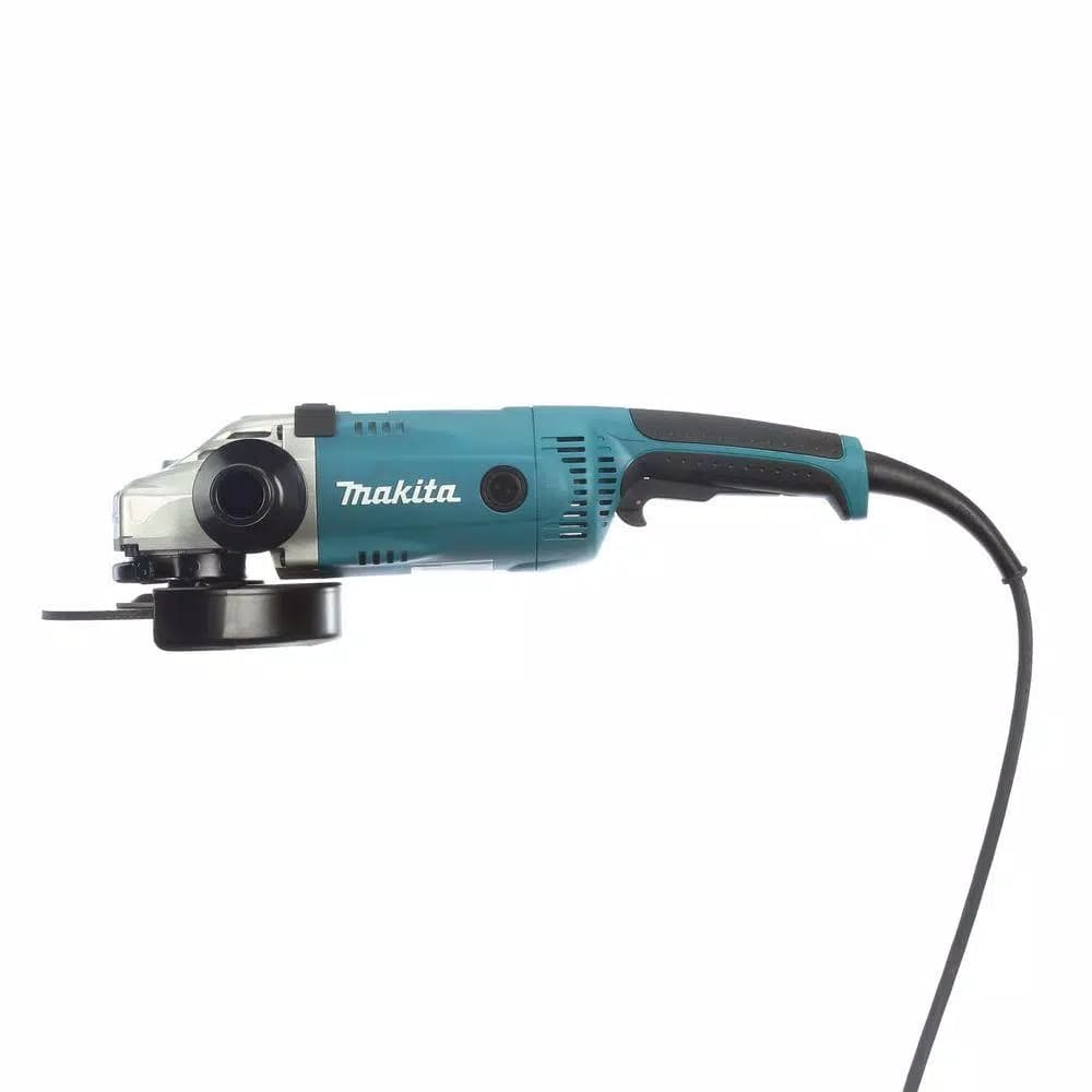 Makita 7 in. Corded Angle Grinder, 15 Amp, 6000 RPM with Grinding Wheel and Side Handle