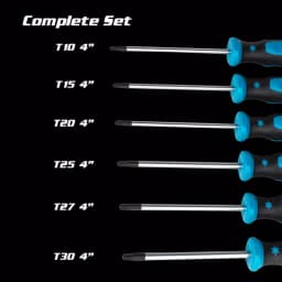 Capri Tools Kontour 6-Piece Star Screwdriver Set with Mechanic's Tray thumbnail 5