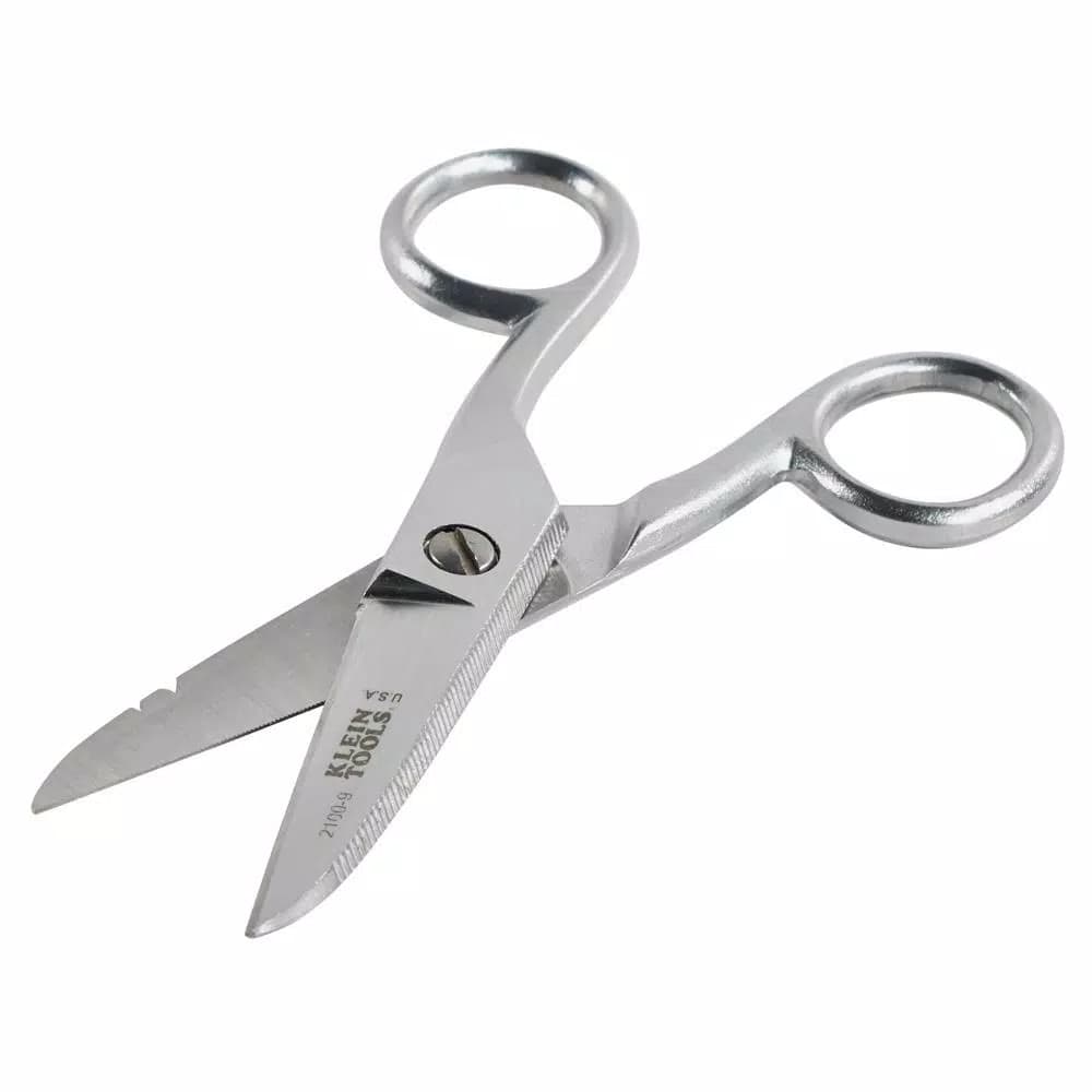 Klein Tools Cable Splicer Snips with Serrated Stainless Steel Blades