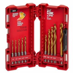 Milwaukee SHOCKWAVE Impact Duty Titanium Drill Bit Set, 10-Piece Red Helix thumbnail 1