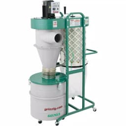 Grizzly Industrial 1-1/2 HP 2-Stage Cyclone Dust Collector with 6 in. Intake and Remote Control thumbnail 2