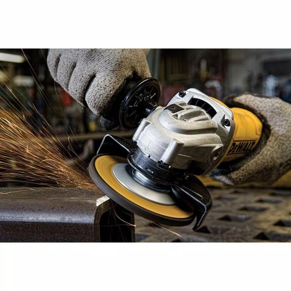 DEWALT DWE402 4-1/2 in. 11 Amp Corded Small Angle Grinder, 11,000 RPM