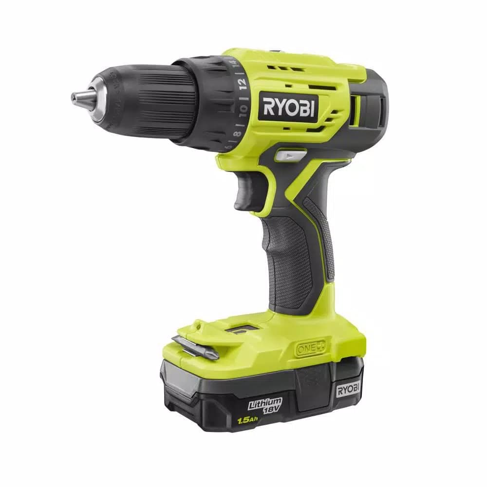 RYOBI 18V ONE+ Cordless 2-Tool Combo Kit with Drill/Driver, Circular Saw, and 31-Piece Black Oxide Bit Set