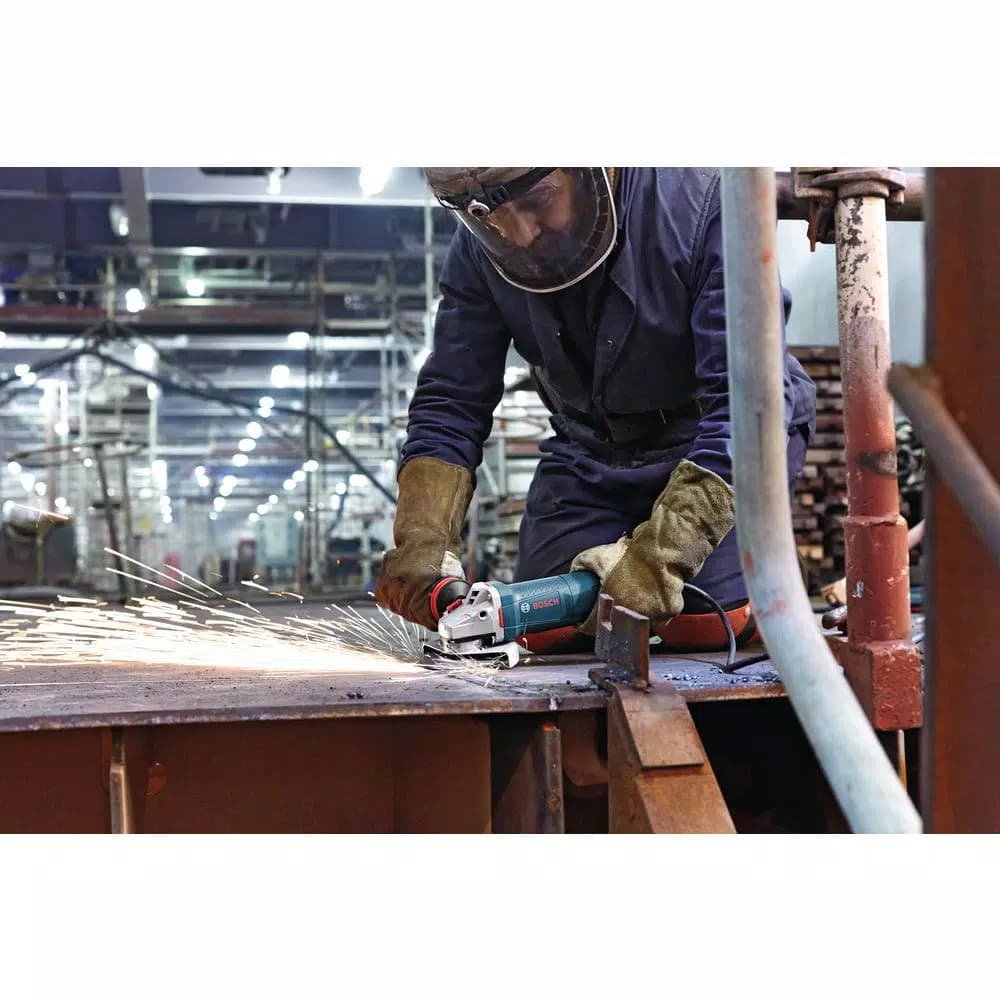 Bosch GWS13-50VSP 5 in. Variable Speed Corded Angle Grinder, 13 Amp
