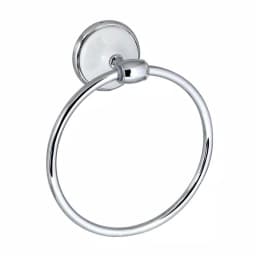 MODONA ARORA White Porcelain and Polished Chrome Towel Ring thumbnail 1