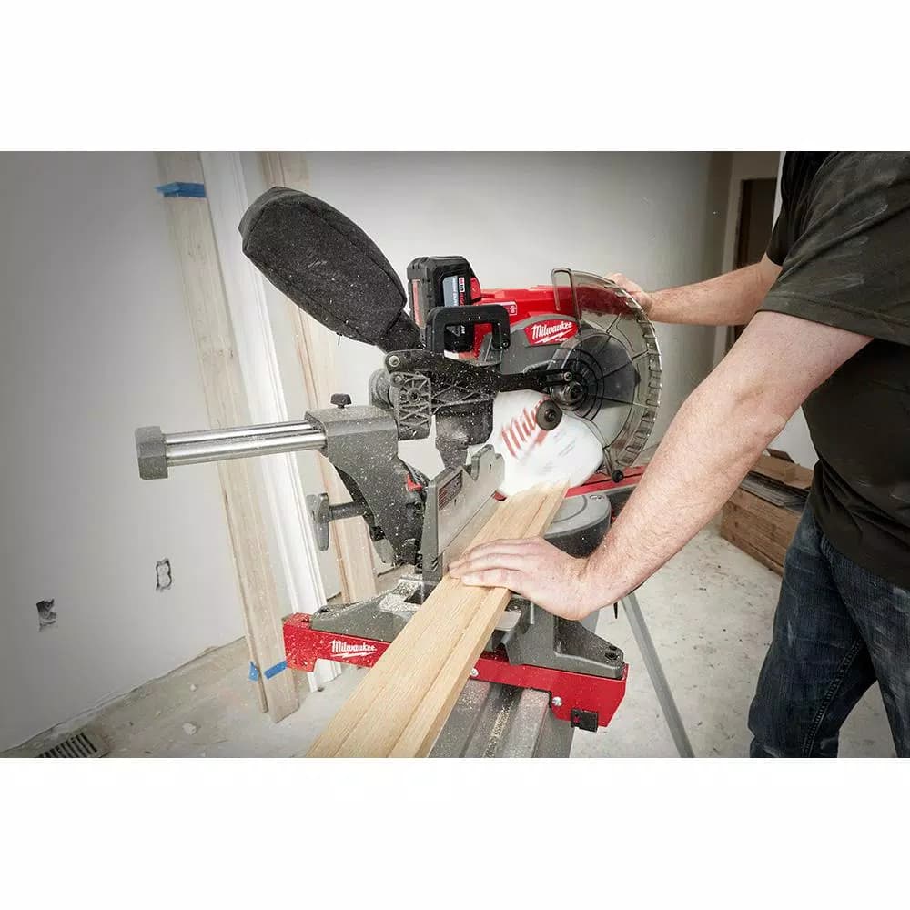 Milwaukee M18 FUEL 12 in. Dual Bevel Sliding Compound Miter Saw with Stand (Tool-Only)