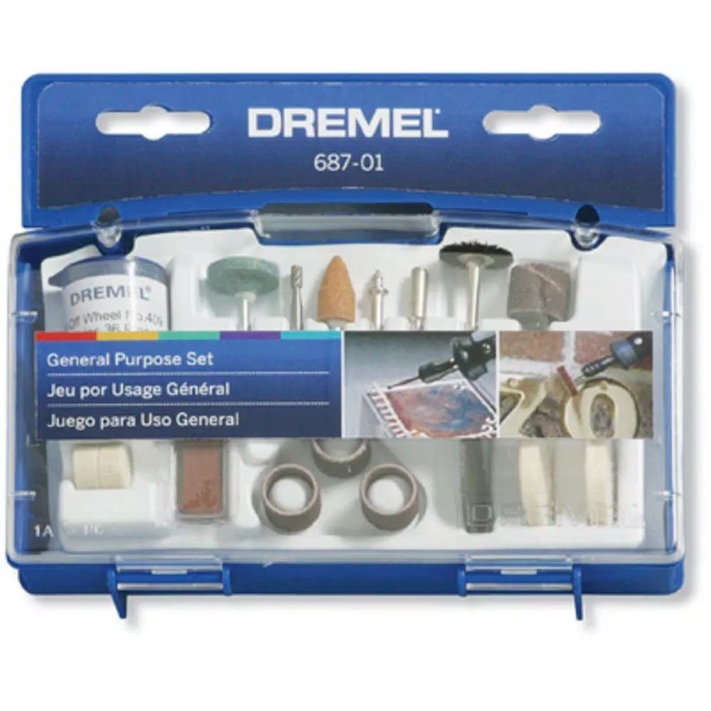 Dremel 52-Piece Rotary Tool Multi-Purpose Accessory Kit for Wood, Metal, and Plastic