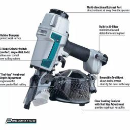Makita 2-1/2 in. 15° Siding Coil Nailer thumbnail 2