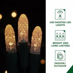 Fraser Hill Farm 30 in. LED Snowflake Specialty Light, 100 Warm White Lights thumbnail 3