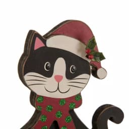 Glitzhome Wooden and Metal Cat and Dog Stocking Holder Set of 2 thumbnail 2
