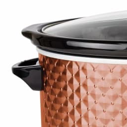 Brentwood Appliances 7 Qt. Copper Slow Cooker with Removable Ceramic Pot and Tempered Glass Lid thumbnail 2