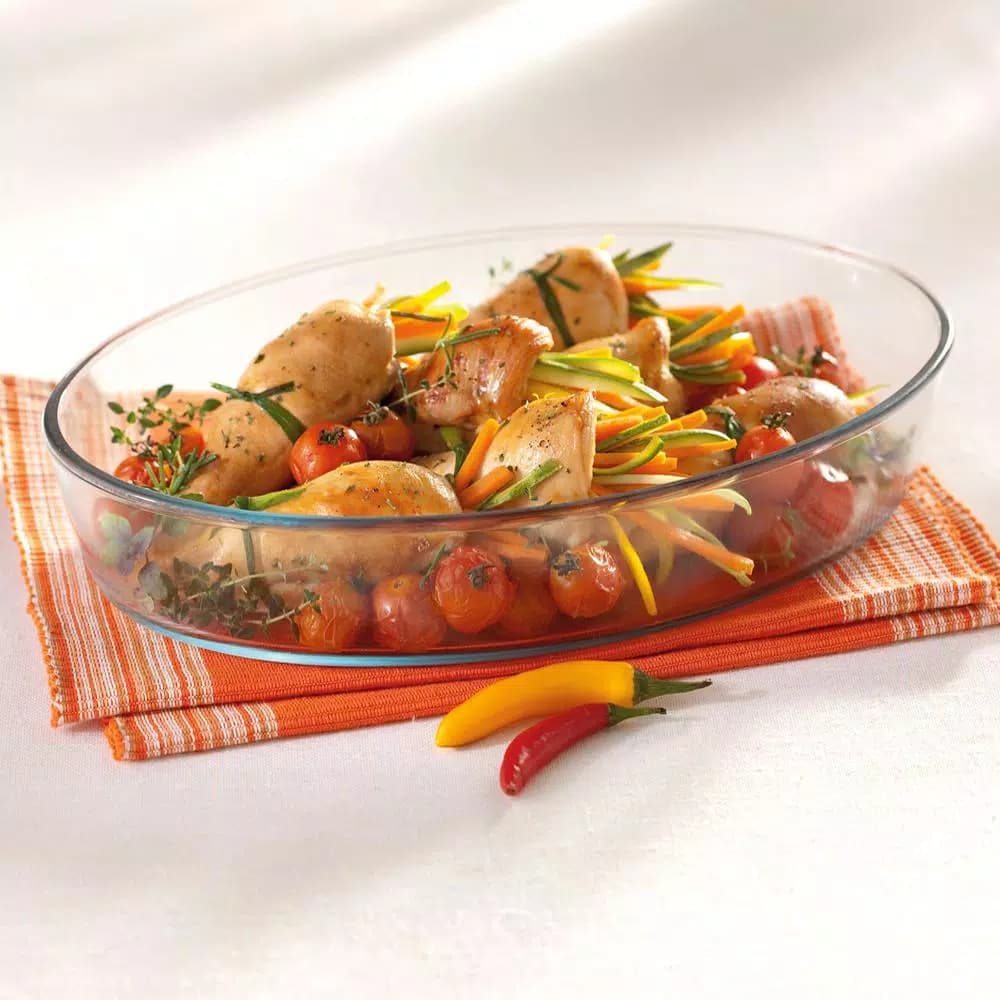 Marinex 5-Piece Borosilicate Glass Bakeware Set - Oven, Microwave & Freezer Safe