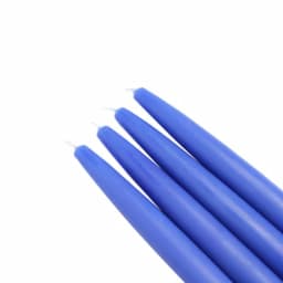 Zest Candle 6 in. Blue Taper Candles, Unscented Paraffin Wax, Set of 12 thumbnail 2