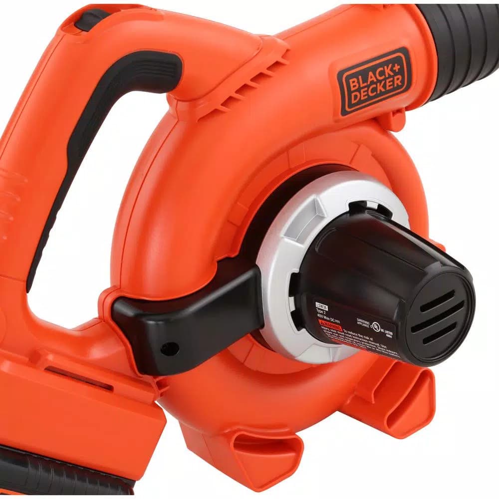 BLACK+DECKER 40V MAX Cordless Handheld Leaf Sweeper, 120 MPH, 90 CFM, with 1.5 Ah Battery and Charger