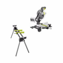 RYOBI 10 in. Sliding Compound Miter Saw with LED and Universal QuickSTAND thumbnail 1