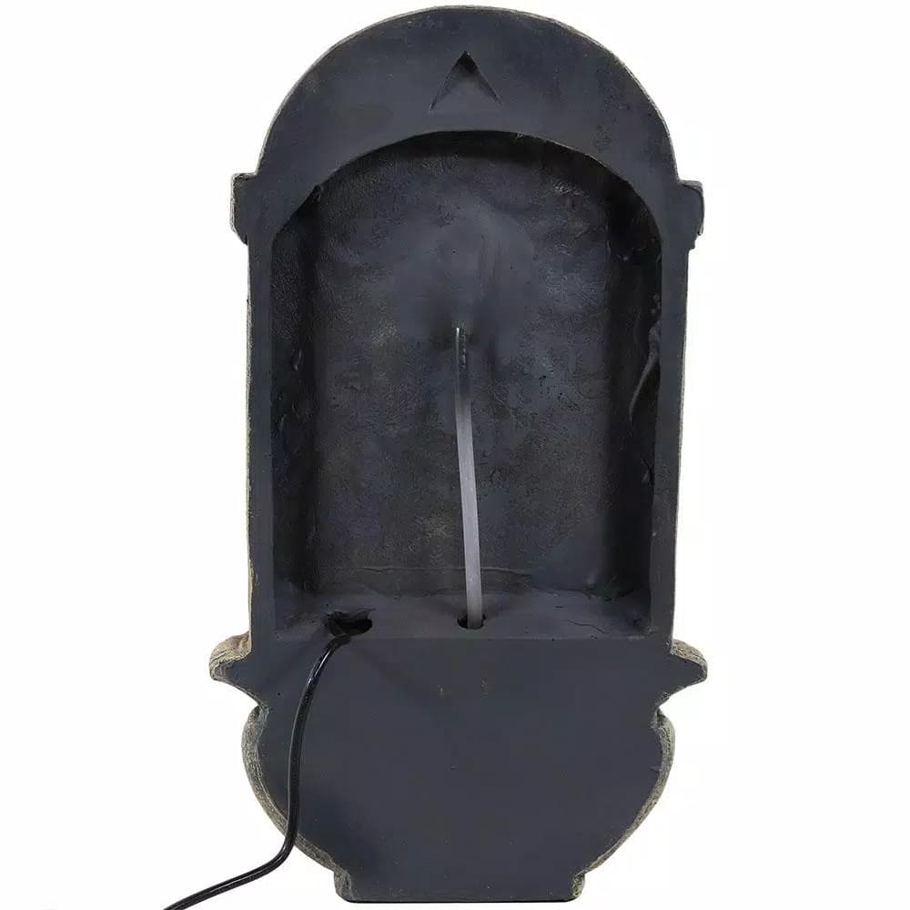 Sunnydaze Decor Venetian Florentine Stone Outdoor Wall Water Fountain