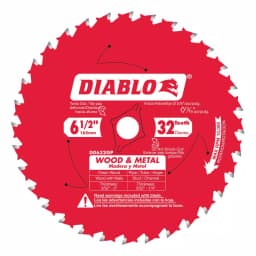 Diablo 6-1/2 in. 32-Teeth Multi-Purpose Wood and Metal Circular Saw Blade thumbnail 1