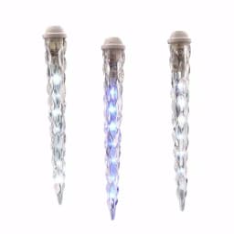 LightShow 10-Light Shooting Star Effect Icicle Lights, Icy Blue and White LED, 9 ft. thumbnail 3