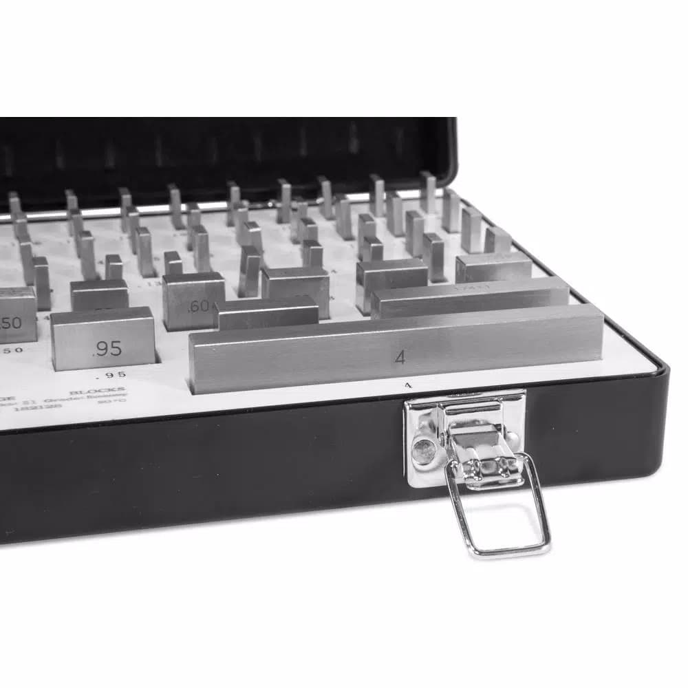 WEN 81-Piece Rectangular Steel Gauge Block Set with Hard Case