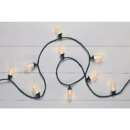 Home Accents Holiday 100-Light LED C9 Warm White Smooth Bulb String Lights, 65 ft, Green Wire thumbnail 2