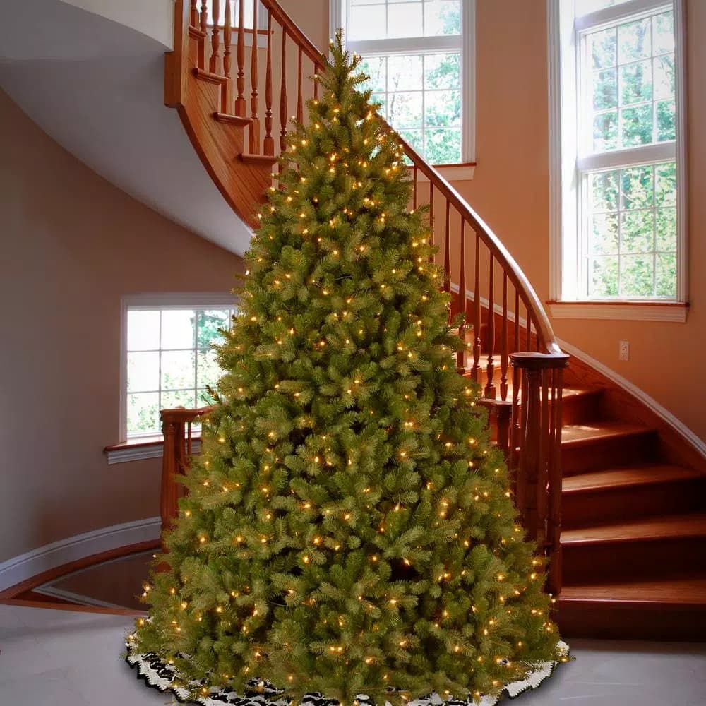 National Tree Company 10 ft. Downswept Douglas Fir Artificial Christmas Tree with 1000 Dual Color LED Lights