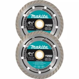 Makita 4-1/2 in. Turbo Rim Diamond Blade, 2-Pack thumbnail 1