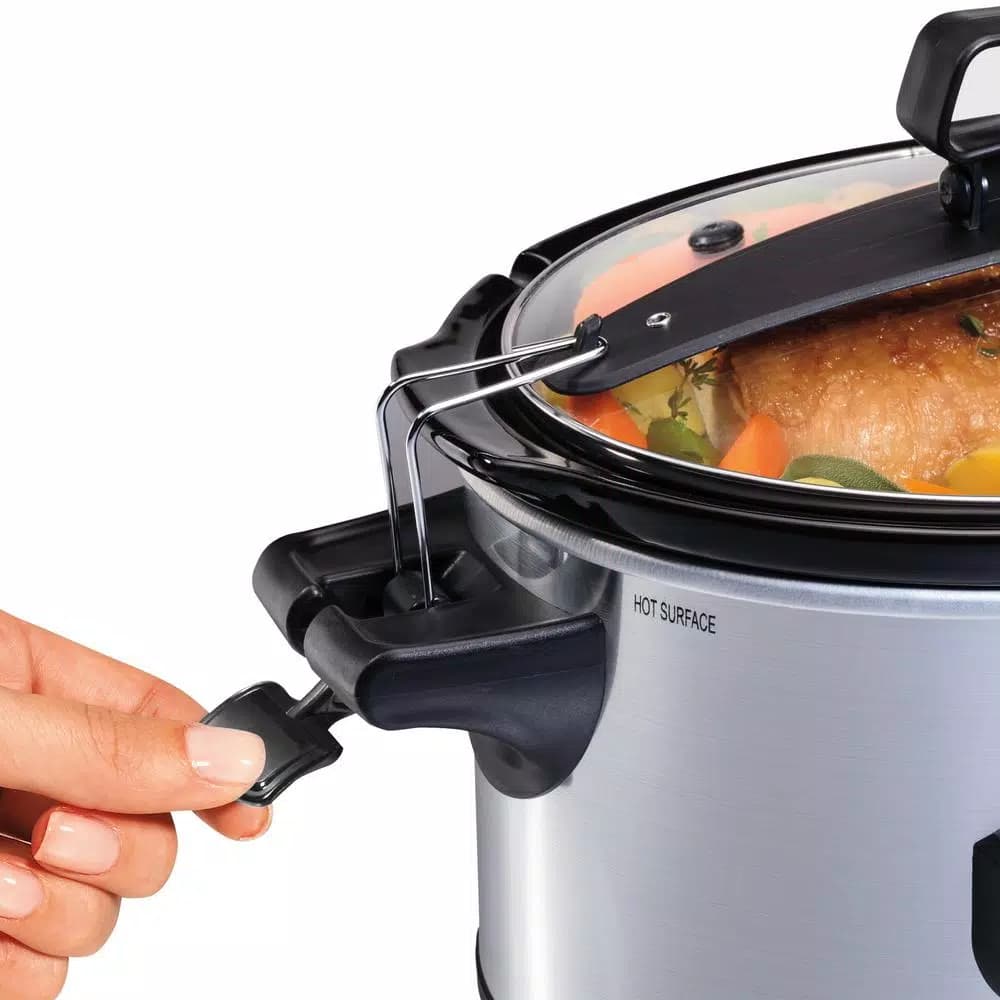 Hamilton Beach 6 Qt. Stainless Steel Slow Cooker with Advanced Temp Tracker