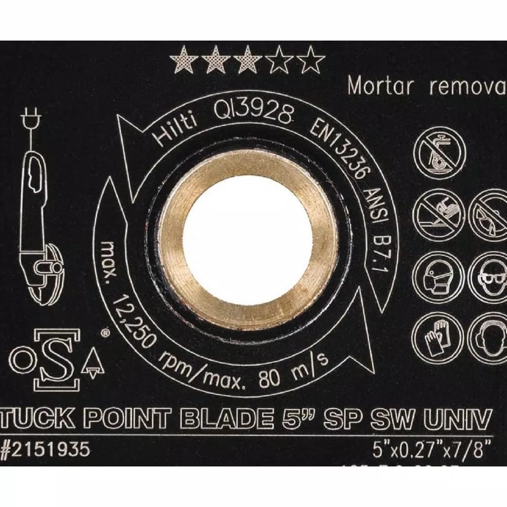 Hilti 5 in. Universal Diamond Sandwich Tuck Point Blade Super Performance (6-Pack)