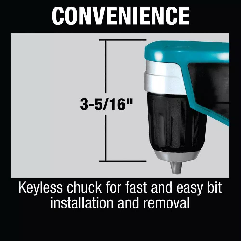 Makita 12V MAX CXT 3/8 in. Right Angle Cordless Drill/Driver (Tool Only)