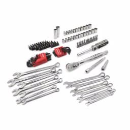 Crescent 128-Piece 3/8 in. Drive SAE/Metric Mechanics Tool Set with Blow-Molded Case thumbnail 1