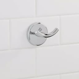 Glacier Bay Dorset Double Robe Hook, Chrome Finish thumbnail 2