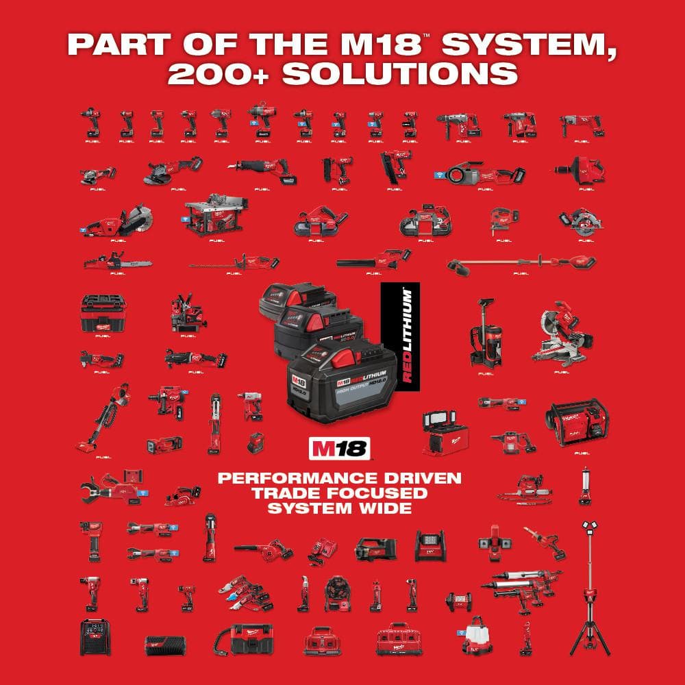 Milwaukee M18 1/2 in. Compact Impact Wrench Kit w/ (2) 3.0 Ah Batteries, Charger & Hard Case