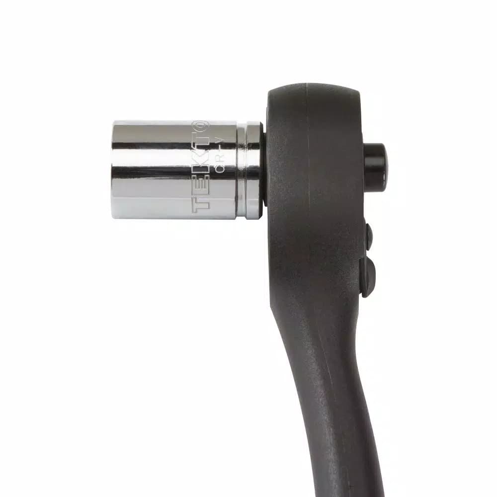 TEKTON 3/8 in. Drive 7 in. Composite Ratchet, 72-Tooth Oval Head