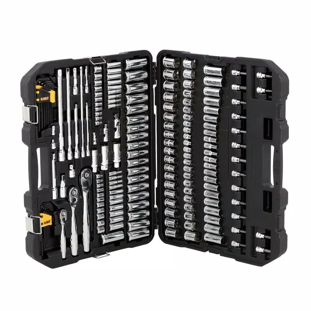 DEWALT DWMT75049 192-Piece Mechanics Tool Set, Chrome Vanadium Hand Tool Kit