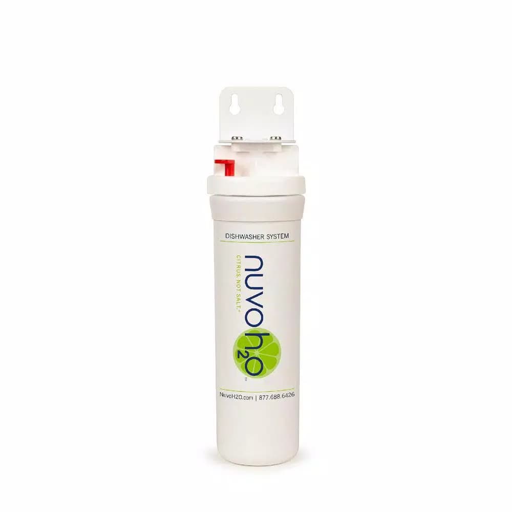 NuvoH2O Citracharge Pro Under Sink Dishwasher Water Softener & Hard Water Spot Preventer