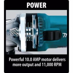 Makita 10.5 Amp 5 in. Angle Grinder with Tuck Point Guard and SJS II Technology thumbnail 7