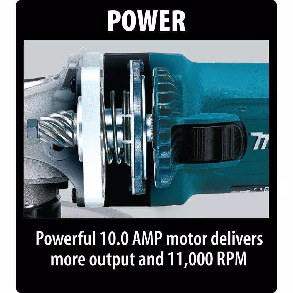 Makita 10.5 Amp 5 in. Angle Grinder with Tuck Point Guard and SJS II Technology