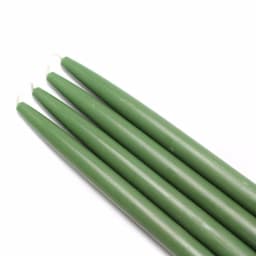 Zest Candle 10 in. Hunter Green Taper Candles, 12-Set thumbnail 1