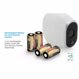 Unbranded Tenergy Rechargeable RCR123A Lithium Ion Batteries for Arlo Wireless Security Cameras, 4-Pack thumbnail 4