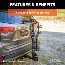 CURT Premium 5-Bike Hitch Mounted Bike Rack, 2-inch Receiver, 225 lb Capacity thumbnail 9