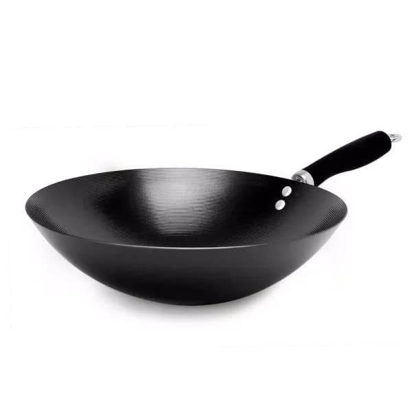 Ecolution Hong Kong Chopstick House 12-inch Aluminum Nonstick Wok with Helper Handle