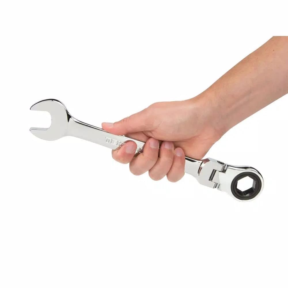 TEKTON 15/16 in. Flex-Head Ratcheting Combination Wrench, 72-Tooth, 6-Point