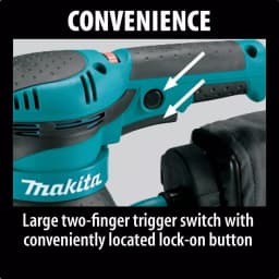 Makita BO5041 5 in. Corded Variable Speed Random Orbital Sander with Dust Bag thumbnail 6
