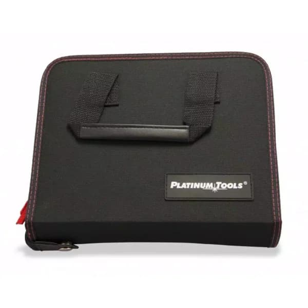 Platinum Tools 4002PT Heavy-Duty Nylon Zipper Tool Case with Handles