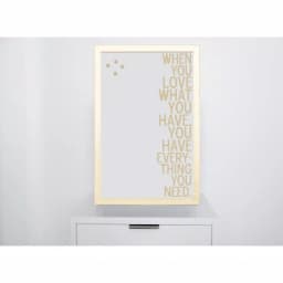 Petal Lane Home Gold Frame Magnetic Memo Board - When You Love Have Canvas Wall Decor thumbnail 2