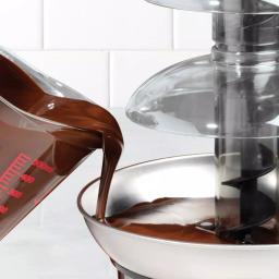 Nostalgia 4-Tier Chocolate Fondue Fountain with Stainless Steel Base, 2 lb. Capacity thumbnail 5