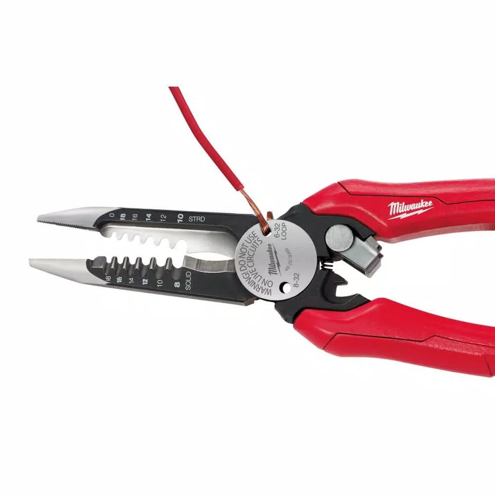 Milwaukee 7.75 in. 6-in-1 Combination Electrician's Wire Stripper Pliers