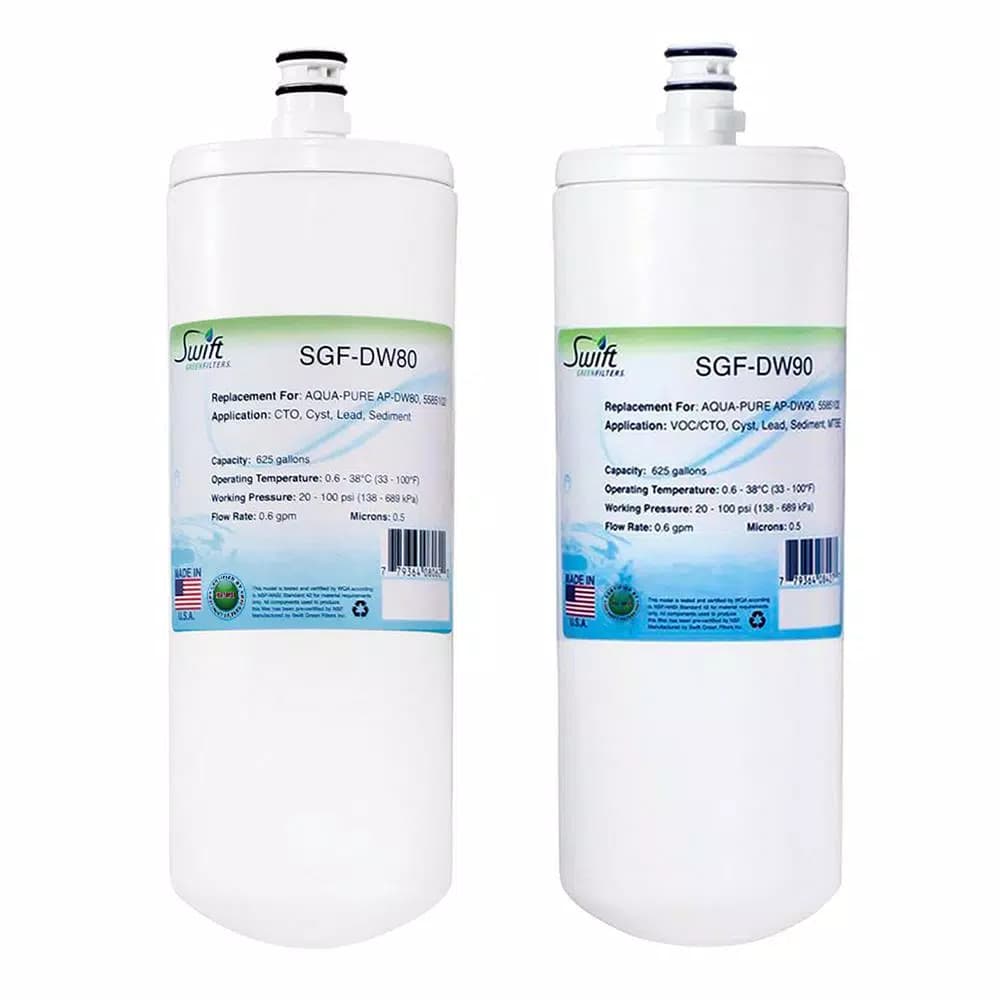 Swift Green Filters SGF-DW80 Replacement Under Sink Water Filter Cartridge for Aqua Pure AP-DW80