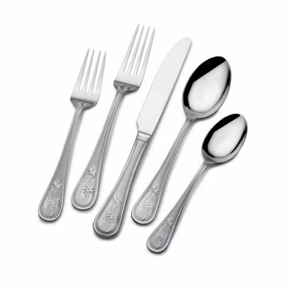 Towle Living Towle Everyday Palm Breeze 20-Piece 18/0 Stainless Steel Flatware Set, Service for 4