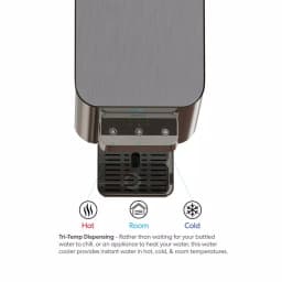 Brio Tri-Temp 2-Stage Countertop Bottleless Water Cooler with UV Self-Cleaning, Black thumbnail 4